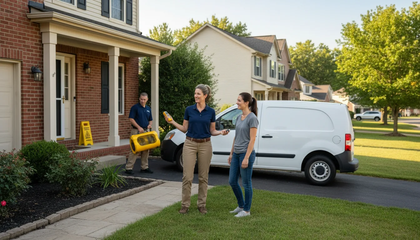 Residential water damage restoration in Cherry, IL